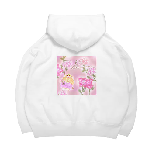 《ボタニカル》＊ゼラニウム×きじとら＊誕生日花 Big Hoodie