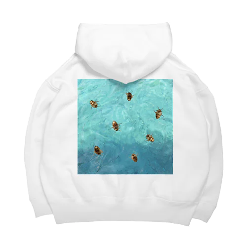 海を泳ぐチャイロチビゲンゴロウ Big Hoodie