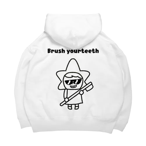 brush your teeth スピカちゃん Big Hoodie