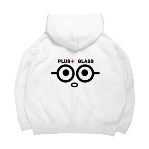 PLUS＋GLASS ビッグシルエットパーカー