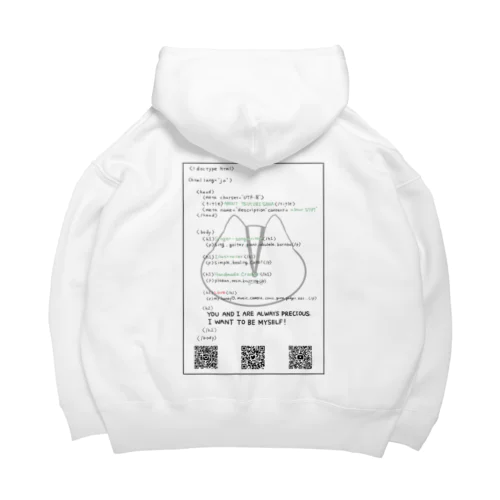 HTML Risu KUROMOJI Big Hoodie