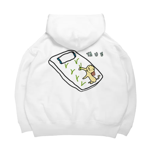 田植えキャット Big Hoodie