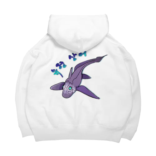 Ghost Shark　ハングル版　バックプリント Big Hoodie