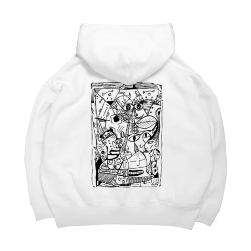 いろんな所にいろんな顔 Big Hoodie