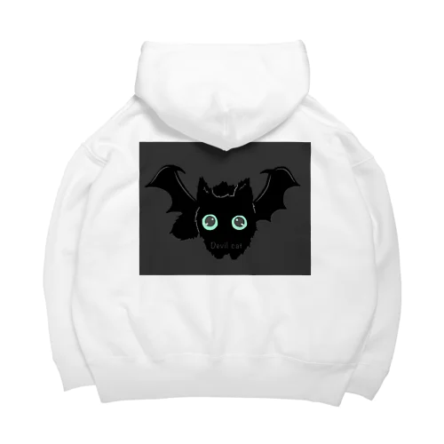 （背面ver.）悪魔みたいな猫 Big Hoodie