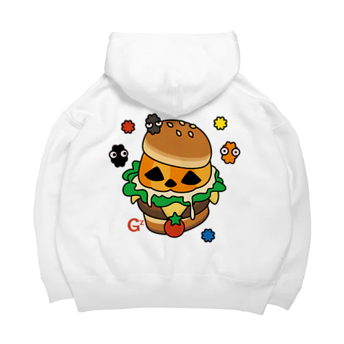 バックプリント　バーガー Big Hoodie
