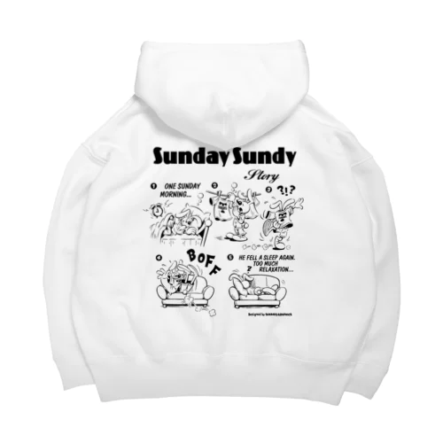 SUNDAY SUNDY STORY ビッグシルエットパーカー