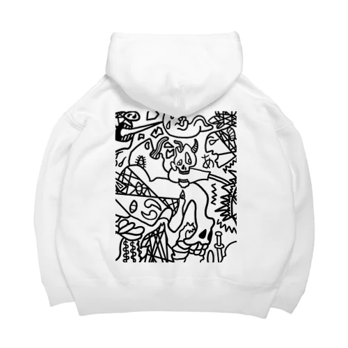 ゲルニック　白 Big Hoodie