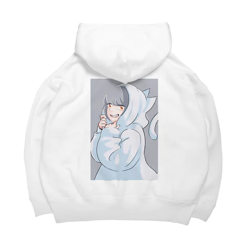 猫フードGirl Big Hoodie