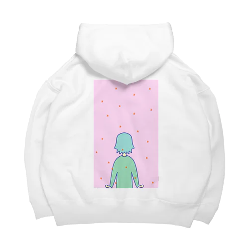 星落ち葉 ピンクver Big Hoodie