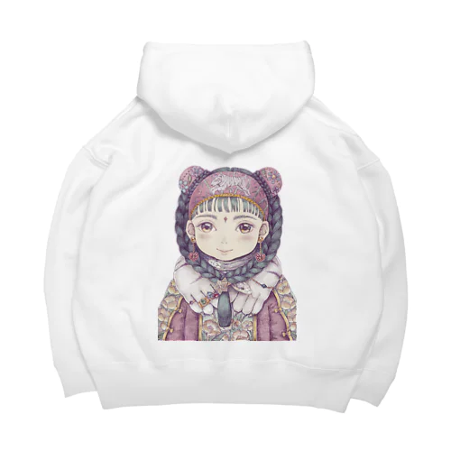 虎民族の女の子 Big Hoodie