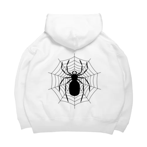 蜘蛛と巣 ビッグシルエットパーカー