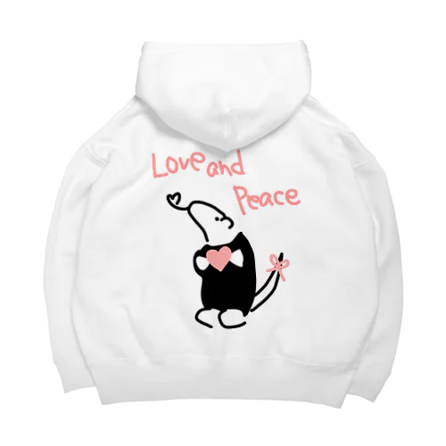 【バックプリント】Love and Peace Big Hoodie