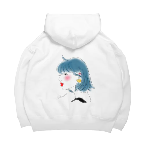 青髪少女 Big Hoodie