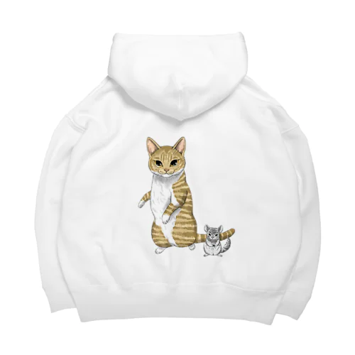 猫とチンチラ Big Hoodie