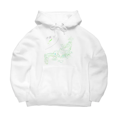 デンジャラス日本地図 Big Hoodie