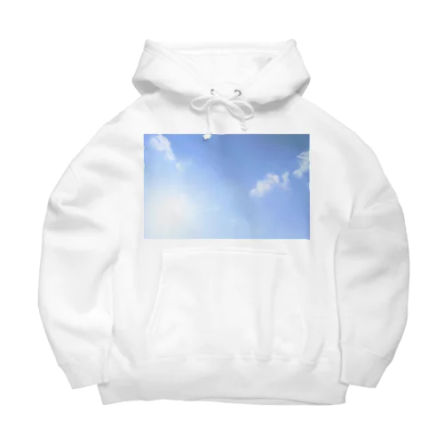 青空、太陽、雲 Big Hoodie