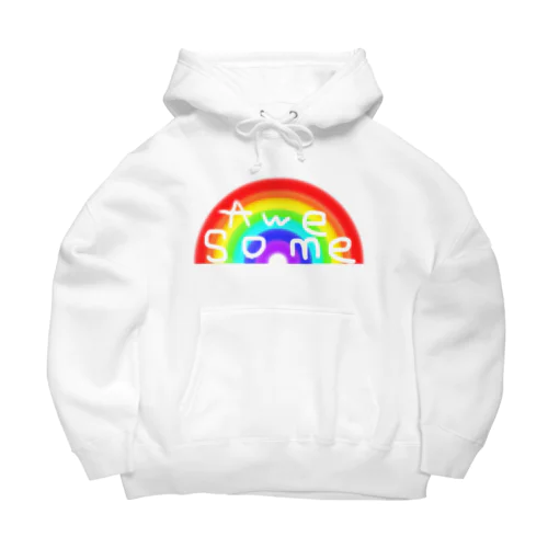 rainbow awesome Big Hoodie