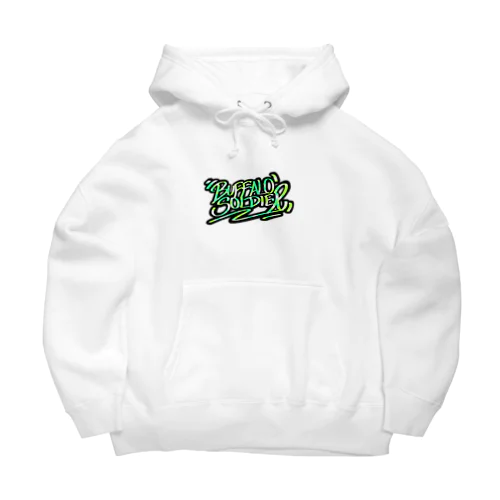 BUFFALO SOLDIER GREEN GRAFFITID Big Hoodie