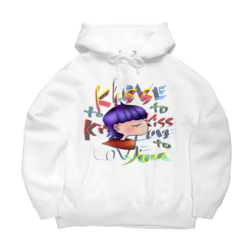 Kiss you design  Big Hoodie