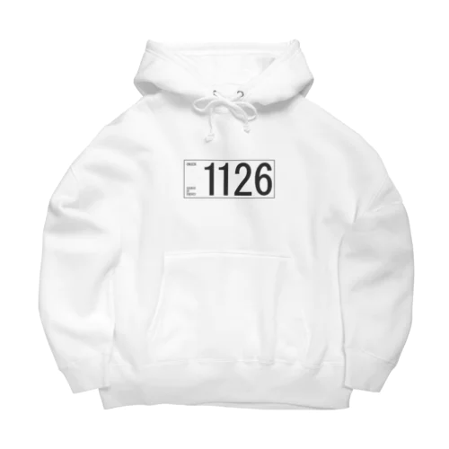 1126(ダークグレー) Big Hoodie