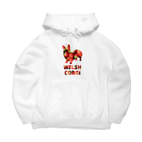 いちご　ウェルシュコーギー Big Hoodie