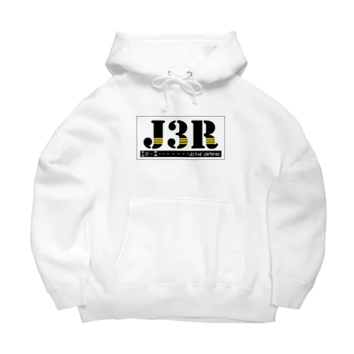 【Threefall Japan Aviation 】J3Rロゴ（TFJAバージョン:3ch手書き） Big Hoodie