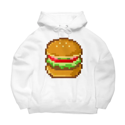 ドット絵風・ハンバーガー Big Hoodie