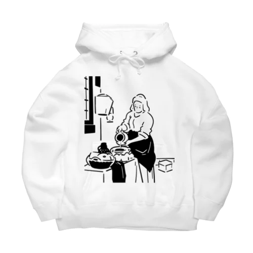 牛乳を注ぐ女 Big Hoodie