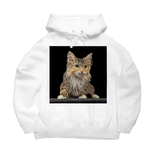 美しいシベリアキャットの子猫 Big Hoodie