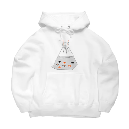 祭りデザイン「金魚すくい」 Big Hoodie