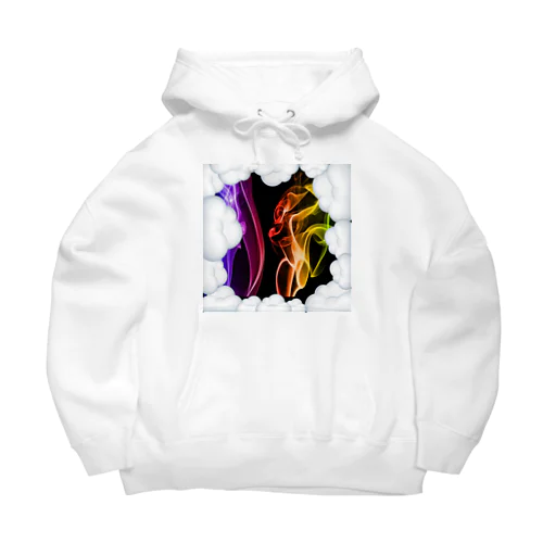 Rainbow and Cloud  Big Hoodie