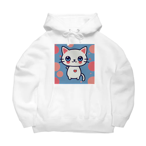 狛猫のミケ「はーとびーと」 Big Hoodie