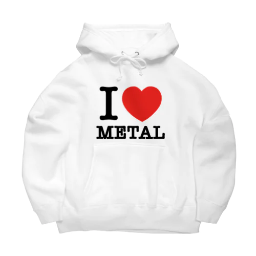 I LOVE METAL Big Hoodie