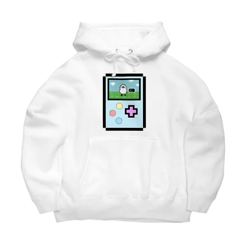 ドット絵ゲーム風　ももひきレベル2　ライトブルー Big Hoodie