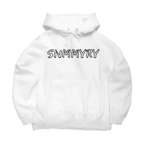 SNMMYRYボックスロゴ　パターンB 루즈핏 후디