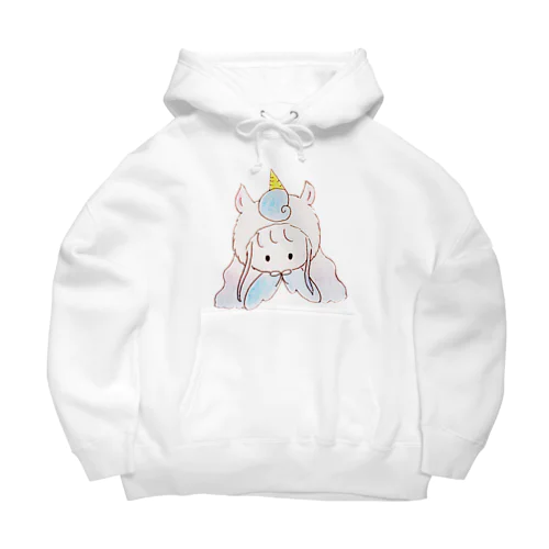 夢みるユニコーンちゃん Big Hoodie