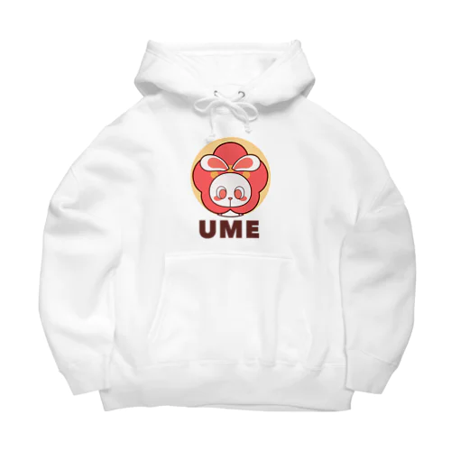 ぽっぷらうさぎ(UME・黄) Big Hoodie