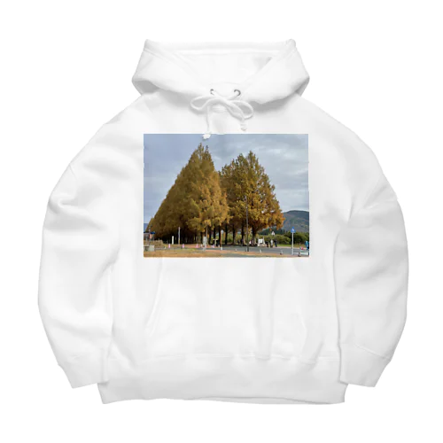 紅葉の季節の並木道 Big Hoodie