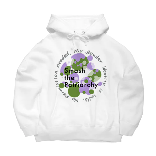 smash the patriarchy! ジェンダークィアフラッグカラー Big Hoodie