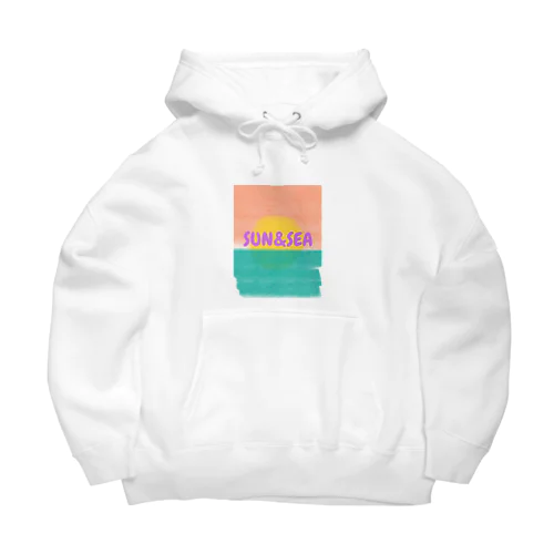 サーファーショップにありそうなTシャツ前面 Big Hoodie