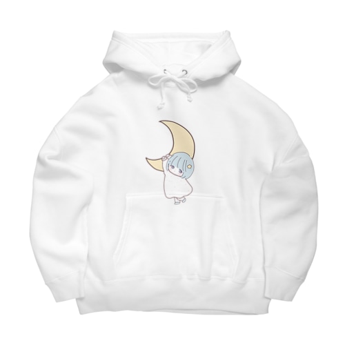 月にぶらりん Big Hoodie