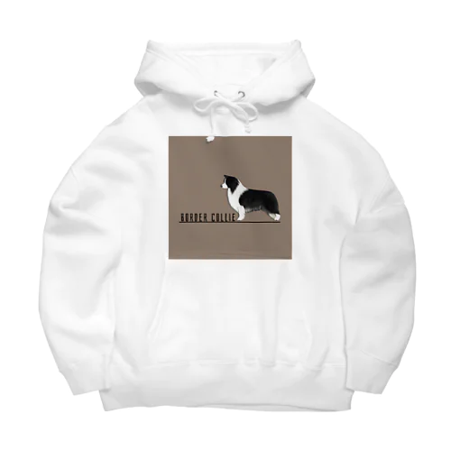 ボーダーコリー　モノクロver Big Hoodie