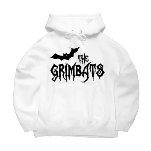 GRIMBATS logo-1 Black ビッグシルエットパーカー