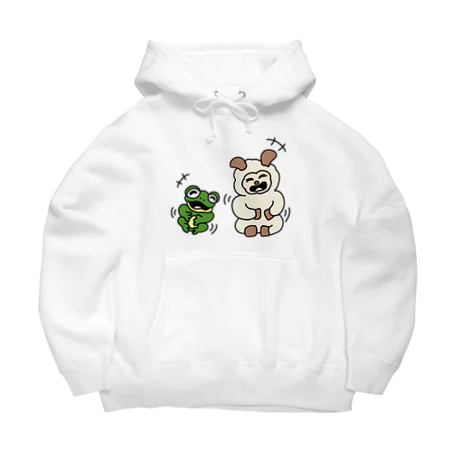 ヒツジトカエル 大笑いするふたり Big Hoodie