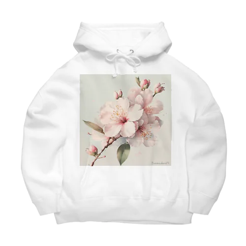 春のふんわり桜の花のアート Big Hoodie