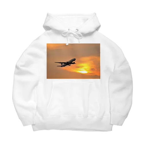 夕暮れの羽田国際空港 Big Hoodie