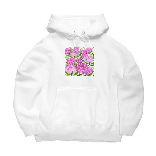 ピオニー　ピンク Big Hoodie