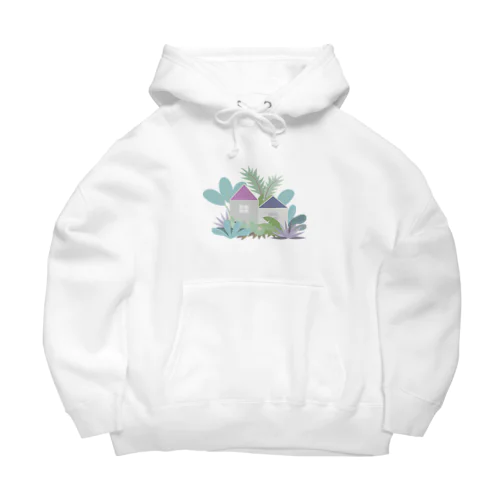 熱帯植物に囲まれた家 Big Hoodie