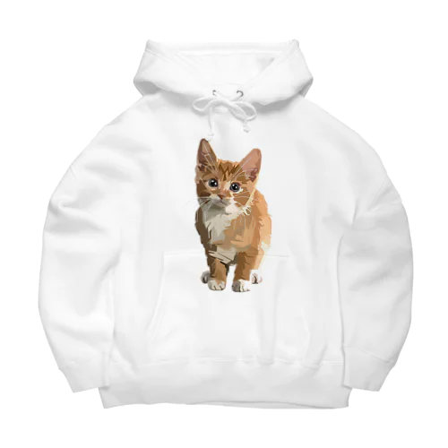 面白い猫、ケティ、猫の家 Big Hoodie